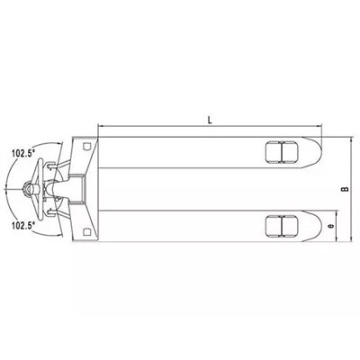 Ручная гидравлическая тележка Noblelift AC25 685x800
