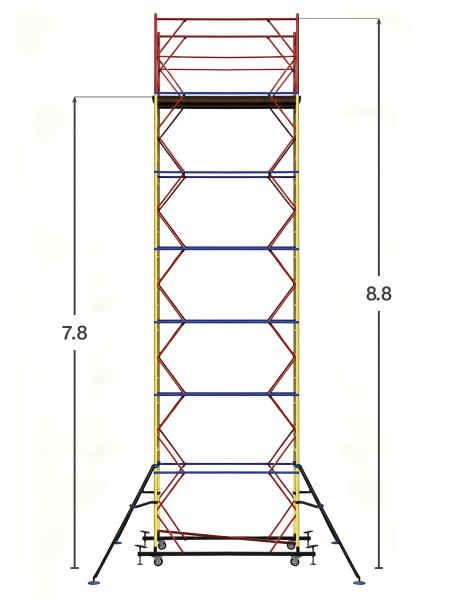 Вышка-тура ВС-250/0,7 (1,6x0,7x7,8)