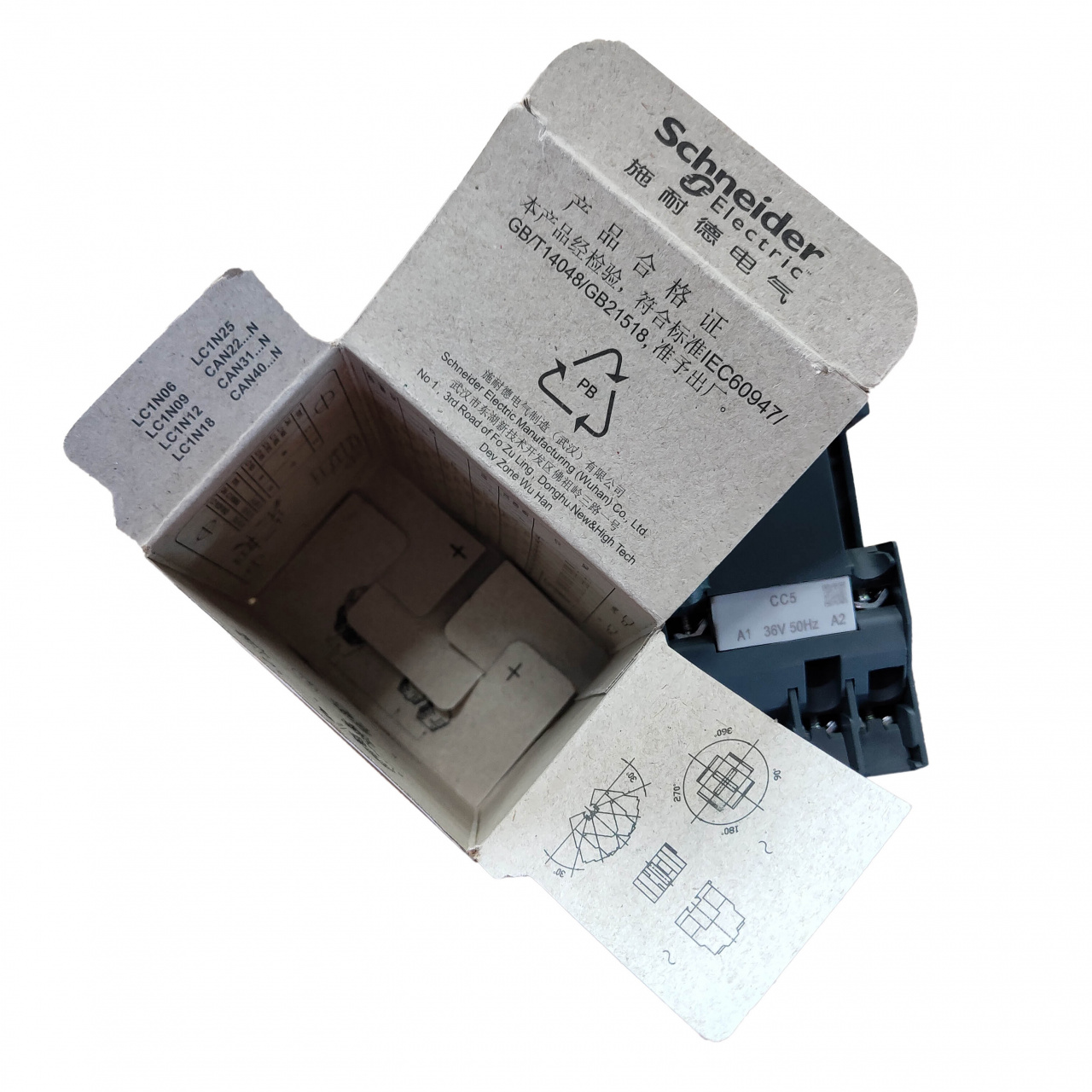 Контактор Schneider Electric LC1N1210 AC36V 1NO