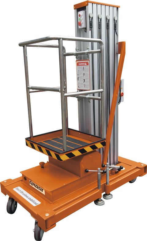 Телескопический подъемник GROST Single Mast Drive 125-9