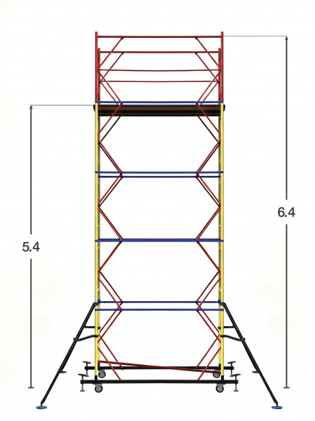 Вышка-тура ВС-250/0,7 (1,6x0,7x5,4)