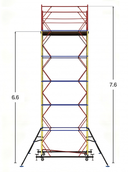 Вышка-тура ВС-250/1,2 (2,0x1,2x6,6)